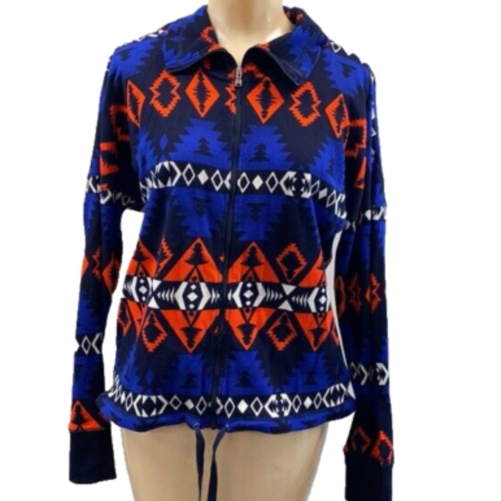 Lauren Ralph Lauren active full zip jacket Aztec print